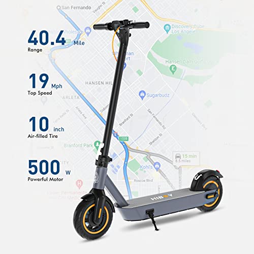 Hiboy S2 MAX Electric Scooter, Upgraded 500W Motor, 40.4 Miles Range&19 MPH