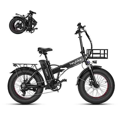 Heybike Mars Electric Bike Foldable 20" x 4.0 Fat Tire Electric Bicycle with 500W Motor