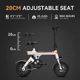 Jasion EB3 Electric Bike for Adults 21mph Folding Adults Electric Bicycles