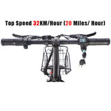 Soumye 48V 500W 13AH Folding Electric Scooters E-Scooter 10" Fat Tire Lithium-ion Battery