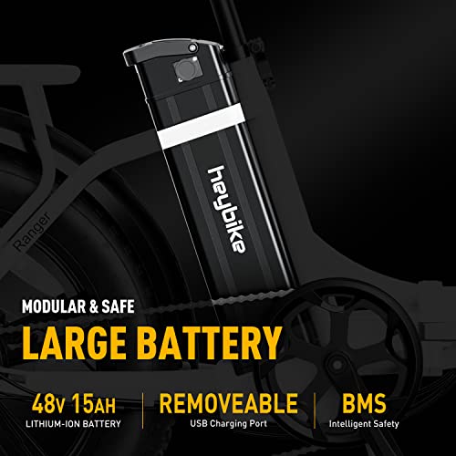 Heybike Ranger Electric Bike for Adults 500W Foldable Ebike