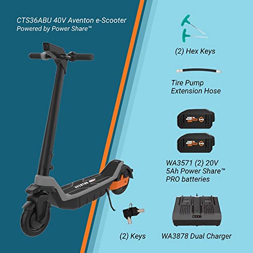 Aventon 40V eScooter Powered By Power Share, Commuter-Friendly Scooter Electric for Adults