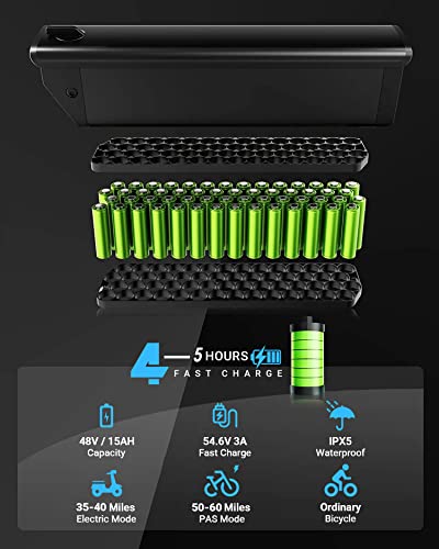 Folding Electric Bike for Adults, 750W BAFANG Motor,30MPH 60Miles Range