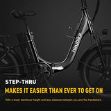 Heybike Ranger Electric Bike for Adults 500W Foldable Ebike with 48V 15Ah Removable Battery