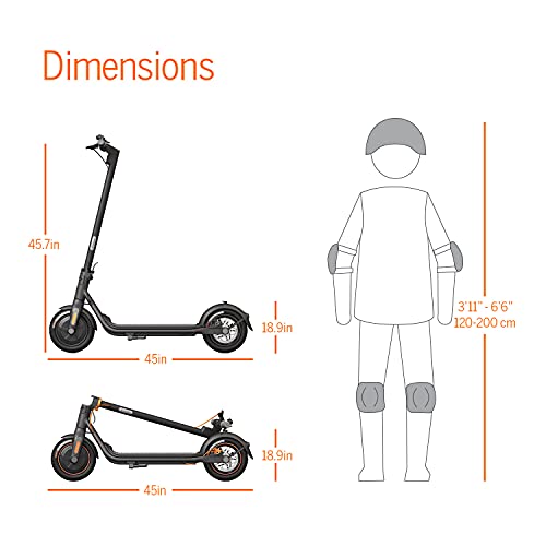 Segway Ninebot F40 Electric Kick Scooter, 350W Powerful Motor