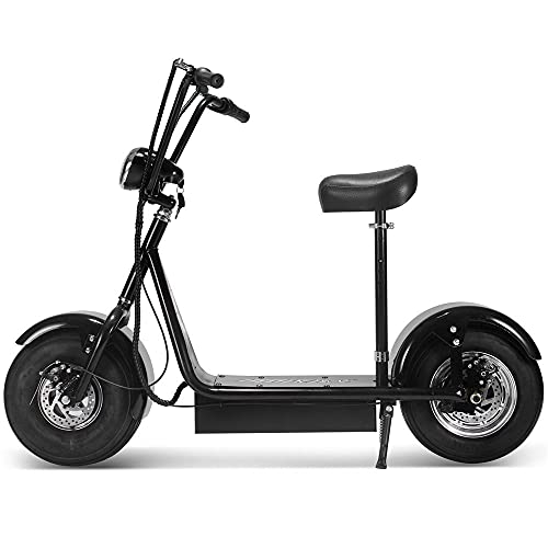 Fatboy 800w Rear Hub Motor Electric Scooter with Seat and 15" Pneumatic Tires