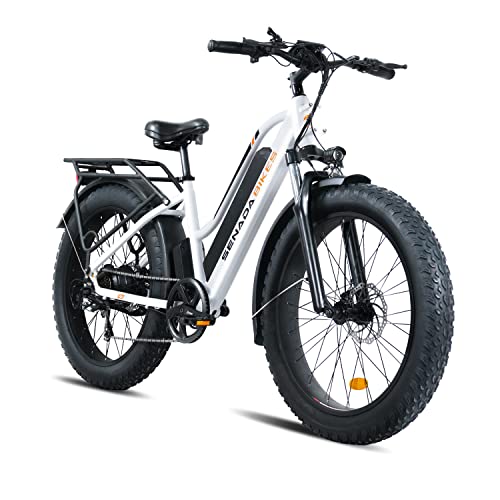 SENADA Electric Bike for Adults, 26" x 4.0 Fat Tire Electric Bikes