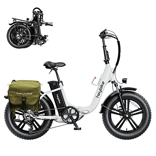 Heybike Ranger Electric Bike for Adults 500W Foldable Ebike with 48V 15Ah Removable Battery