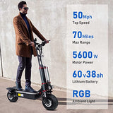 Electric Scooter Adults, Tifgalop Knight Super Scooter - Dual Drive 5600W Motor