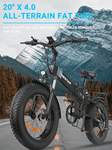 Folding Ebikes for Adults Full Suspension 1000W Motor 48V 14AH Removable Battery