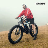 Viribus Electric Bike for Adults, 25mph 40+ Mile Range Fat Tire E Bike with Shimano 21 Speed