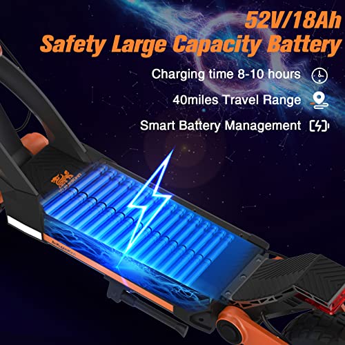 Electric Scooter, Kugookirin G3 Electric Scooter for Adults Powerful 1200W Motor Up to 31 mph