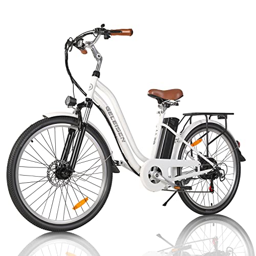 GELEISEN Electric Bikes for Adults, 500W Electric City Cruiser 28Mph