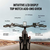 EXRBYKO Fat Tire Electric Bike for Adults 26" x 4", 750W 34MPH Electric Bicycle