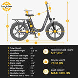 Heybike Ranger Electric Bike for Adults 500W Foldable Ebike with 48V 15Ah Removable Battery