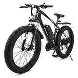 Viribus Electric Bike for Adults, 25mph 40+ Mile Range Fat Tire E Bike with Shimano 21 Speed