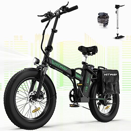 HITWAY Electric Bike for Adults, 20" x 4.0 Fat Tire with 750W Motor