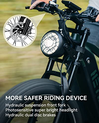 Heybike Brawn 750W Electric Bike for Adults,28MPH 26'' Fat Tire Ebike