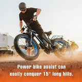 SENADA Electric Bike for Adults 48V 17.5Ah Fat Tire Electric Bikes