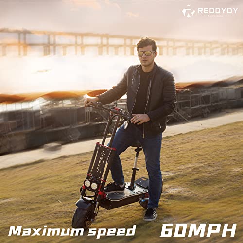 REDDYDY Electric Scooter, Max Speed 60MPH,Total Power 8000W