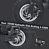 ZonDoo RoadHitter Electric Scooter Adults,Up to 70MPH 75 Miles Range