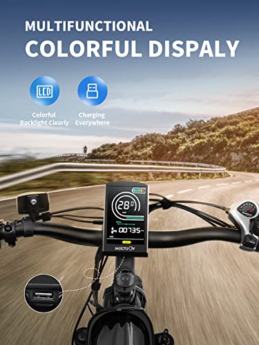 MULTIJOY Electric Bike for Adults,Upgraded 48V 20Ah Removable Battery