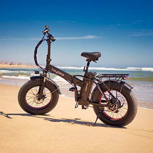 Heybike Mars Electric Bike Foldable 20" x 4.0 Fat Tire Electric Bicycle with 500W Motor