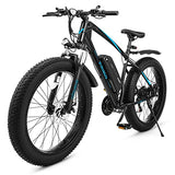 Viribus Electric Bike for Adults, 25mph 40+ Mile Range Fat Tire E Bike with Shimano 21 Speed