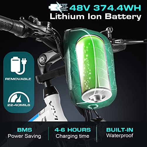 Vivi Electric Bike for Adults 26" Ebike, 500W Folding Electric Bike, 20MPH