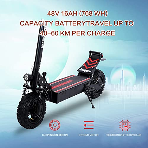 Recherclie Snow Electric Kick Scooter for Adults - 2500W Motor, Up to 30 MPH & 37 Miles