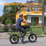 Jasion EB7 2.0 Electric Bike for Adults 2PCS, 500W Motor 20MPH Max Speed