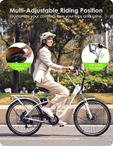 Oraimo Electric Bike for Adults 3A Fast Charge, 36V 10.4Ah UL-Certified Li-ion Battery