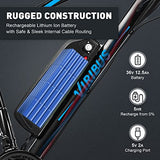 Viribus Electric Bike for Adults, 25mph 40+ Mile Range Fat Tire E Bike with Shimano 21 Speed