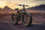 EXRBYKO Fat Tire Electric Bike for Adults 26" x 4", 750W 34MPH Electric Bicycle