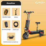 REDDYDY Electric Scooter, Max Speed 60MPH,Total Power 8000W