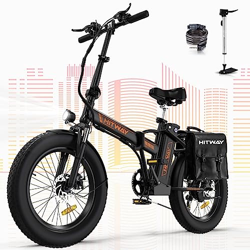 HITWAY Electric Bike for Adults, 20" x 4.0 Fat Tire with 750W Motor