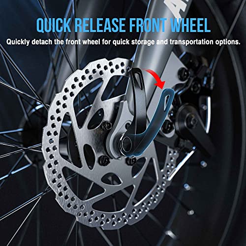 AVANTREK Cybertrack 200 Electric Bike Foldable 20"x4" Fat Tire Electric Bicycle