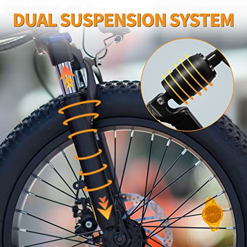 Jasion EB7 2.0 Electric Bike for Adults 2PCS, 500W Motor 20MPH Max Speed