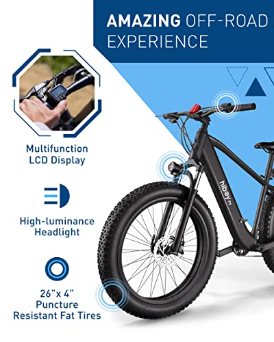 Hiboy P6 Electric Bike 28MPH 62.1Miles Range 750W Motor 48V 13Ah Removable Battery