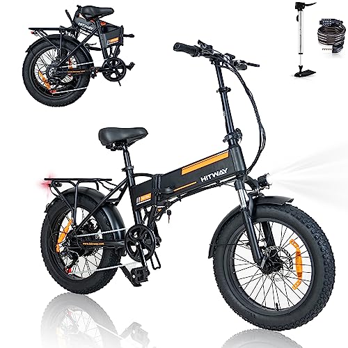 HITWAY Electric Bike for Adults 20" x4.0 Fat Tire Electric Bicycle with 750W Motor