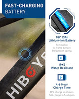 Hiboy P6 Electric Bike 28MPH 62.1Miles Range 750W Motor 48V 13Ah Removable Battery