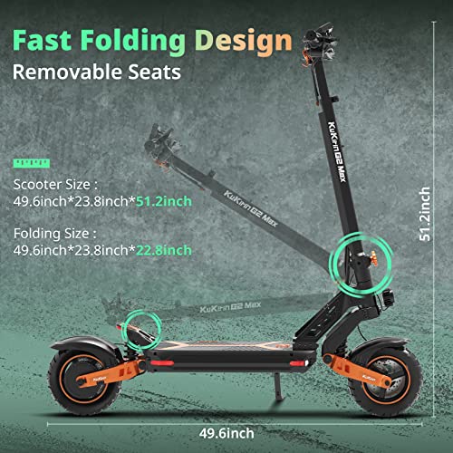 KUKIRIN G2 Max Electric Scooter with Seat, Powerful 1000W Motor