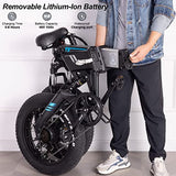 Wooken Electric Bike, 20'' Fat Tire Electric Bike for Adults