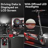 Electric Scooter for Adults, Electric Scooter with Seat, 10" Pneumatic Tires