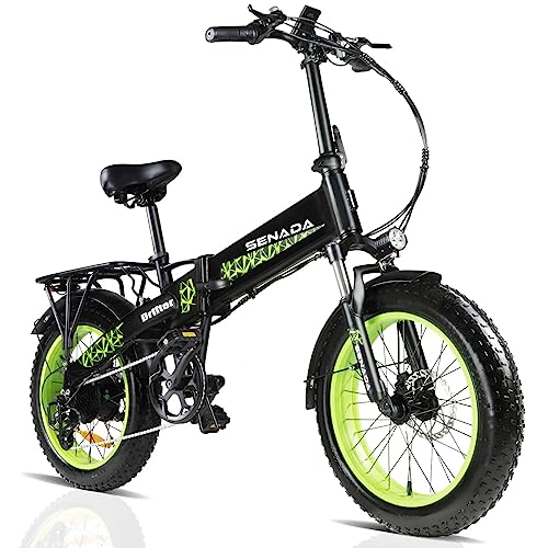 SENADA Folding Electric Bike for Adults, 28MPH 62Miles Range