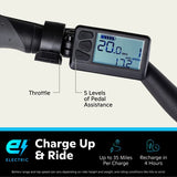 Schwinn Coston CE Adult Electric Hybrid Bike, Small/Medium Step-Thru Frame