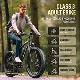 EXRBYKO Fat Tire Electric Bike for Adults 26" x 4", 750W 34MPH Electric Bicycle