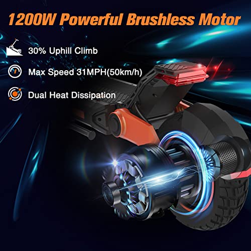 Electric Scooter, Kugookirin G3 Electric Scooter for Adults Powerful 1200W Motor Up to 31 mph