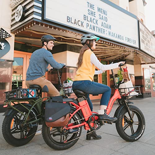 Rattan 750W LM/LF Pro Electric Bike for Adults 20" x 4.0 Fat Tire Electric Bicycles