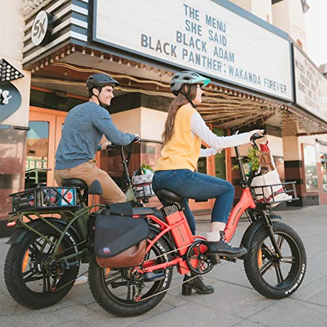 Rattan 750W LM/LF Pro Electric Bike for Adults 20" x 4.0 Fat Tire Electric Bicycles